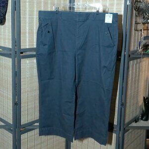 Terra & Sky Cropped Ankle Pant, Steely Blue Gray